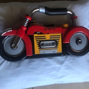 Harley Davidson Motorcycle Collectible, CD player.Battery operated.